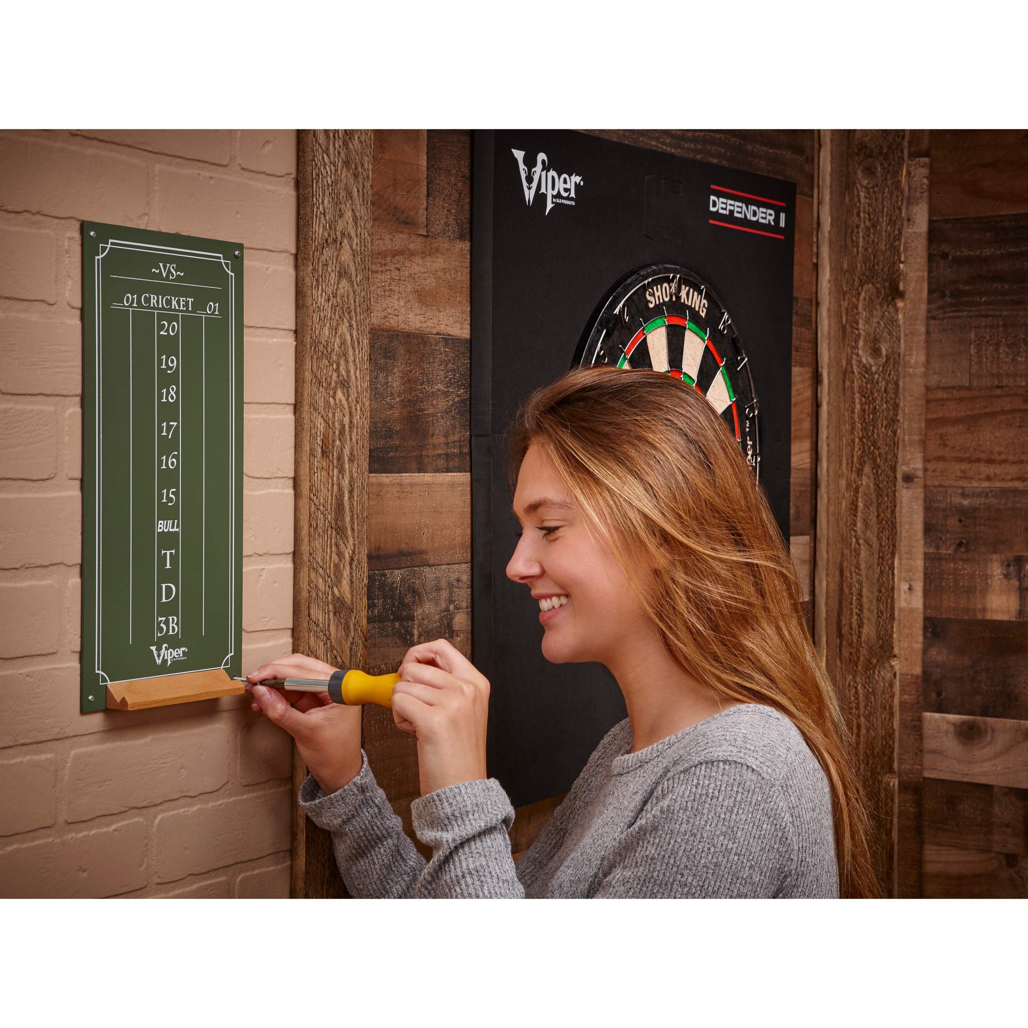 Foto 5 pulgar | Tiza Scoreboard Viper Para Juegos De Críquet Y 01 Dardos, Color Verde - Venta Internacional.