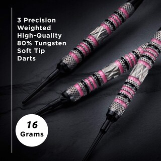 Foto 2 | Soft Tip Darts Viper Wings, 80% Tungsteno, 16 G, Con Funda - Venta Internacional.
