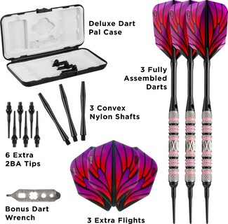 Foto 4 | Soft Tip Darts Viper Wings, 80% Tungsteno, 16 G, Con Funda - Venta Internacional.