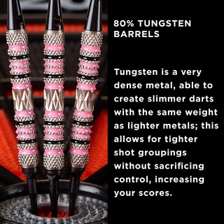 Foto 7 | Soft Tip Darts Viper Wings, 80% Tungsteno, 16 G, Con Funda - Venta Internacional.