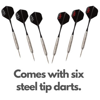 Foto 7 | Juego De Dardos Viper Shot King Con Punta De Acero Con 6 Dardos, Color Negro - Venta Internacional.