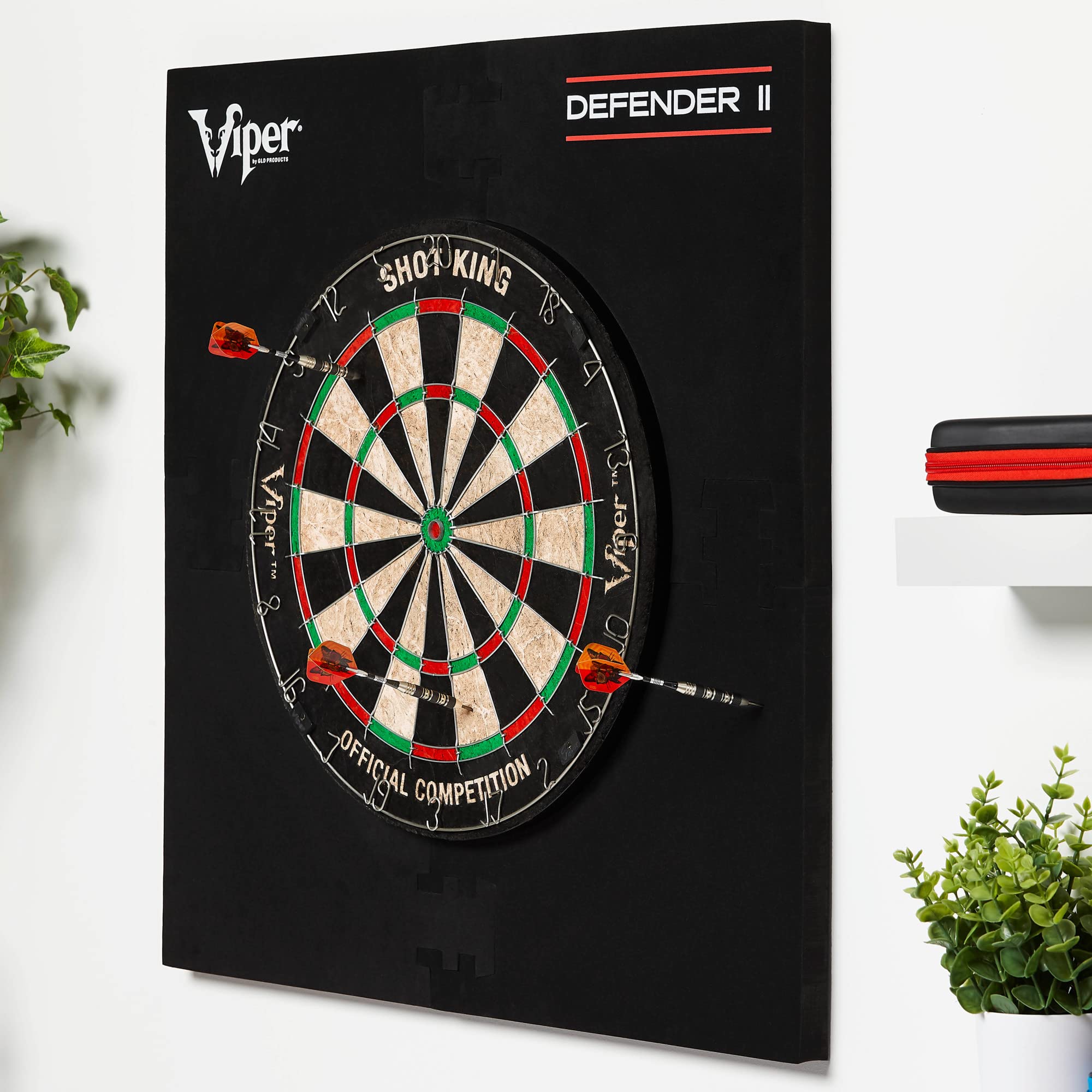 Foto 3 pulgar | Protector De Pared Dartboard Surround Viper Defender Ii, Negro - Venta Internacional.