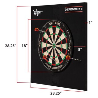 Foto 3 | Protector De Pared Dartboard Surround Viper Defender Ii, Negro - Venta Internacional.