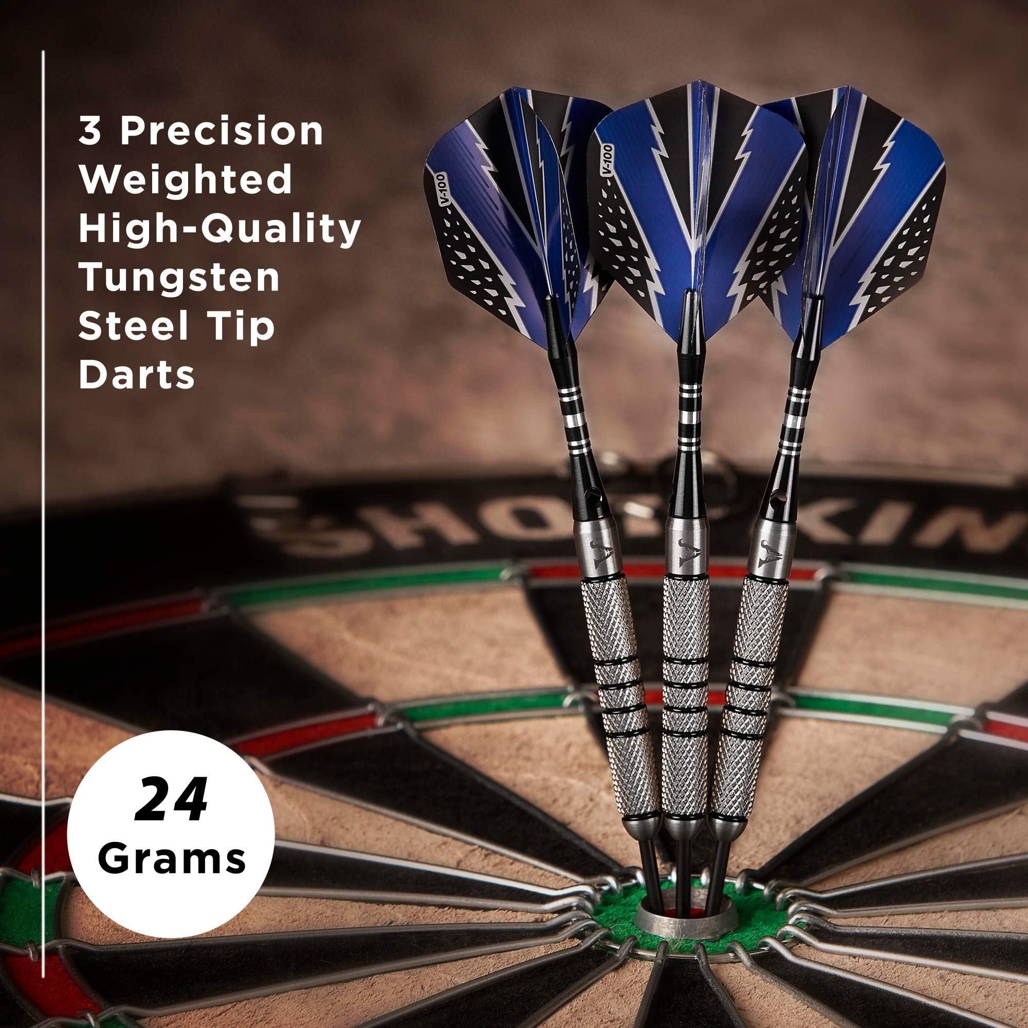 Foto 3 pulgar | Bandas Moleteadas Darts Viper Con Punta De Acero Tungsteno, 24 G, Color Negro - Venta Internacional.