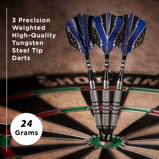 Foto 2 | Bandas Moleteadas Darts Viper Con Punta De Acero Tungsteno, 24 G, Color Negro - Venta Internacional.