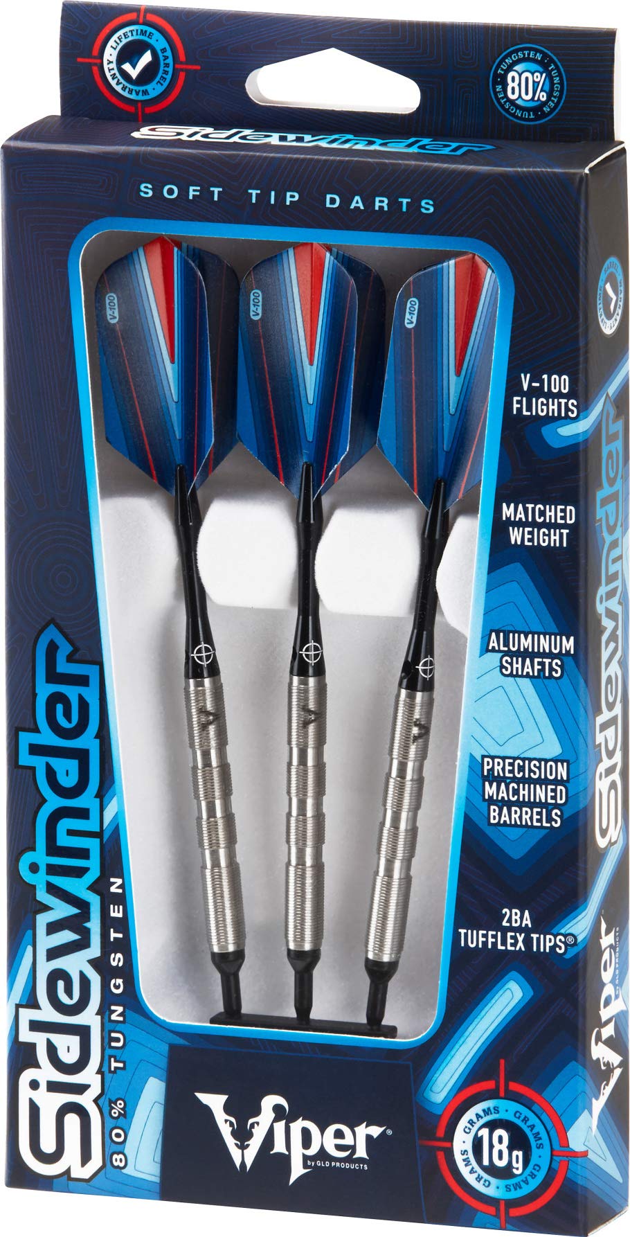 Foto 8 pulgar | Darts Viper Sidewinder, 80% Tungsteno, Punta Blanda, 18 G, Para Diana - Venta Internacional.