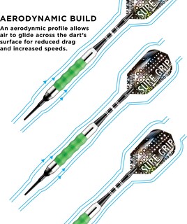 Foto 4 | Darts Viper Sure Grip Soft Tip, 18 G, Color Verde - Venta Internacional.