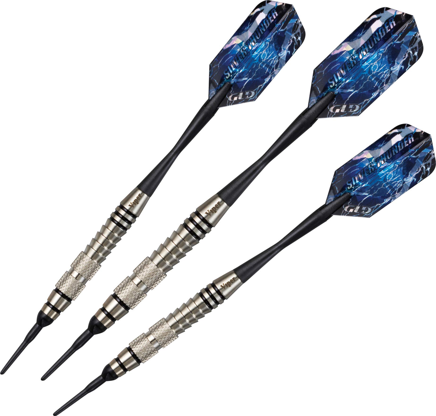 Foto 2 pulgar | Dardos Soft Tip Viper Silver Thunder De 18 G Con 2 Bandas Estriadas - Venta Internacional.