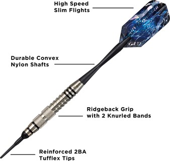 Foto 3 | Dardos Soft Tip Viper Silver Thunder De 18 G Con 2 Bandas Estriadas - Venta Internacional.