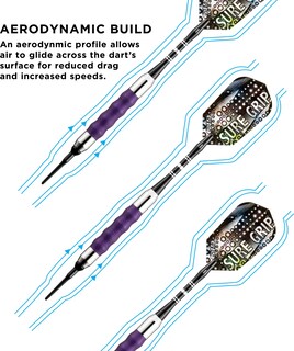 Foto 4 | Darts Viper Sure Grip Soft Tip, 16 G, Color Morado - Venta Internacional.