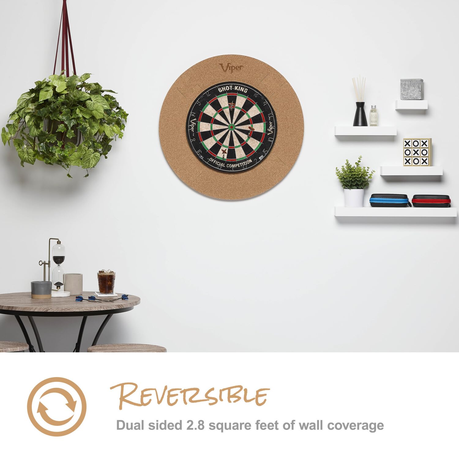 Foto 3 pulgar | Dartboard Surround Viper Wall Defender Cork Bronceado - Venta Internacional.