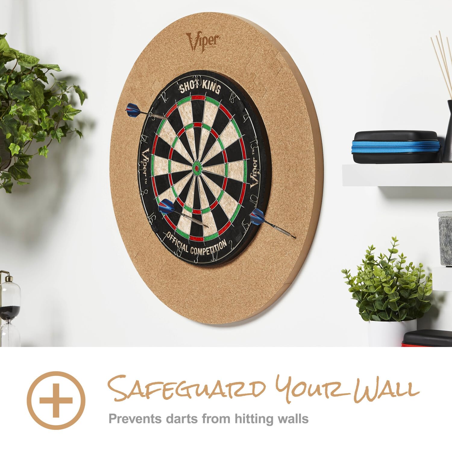 Foto 4 pulgar | Dartboard Surround Viper Wall Defender Cork Bronceado - Venta Internacional.