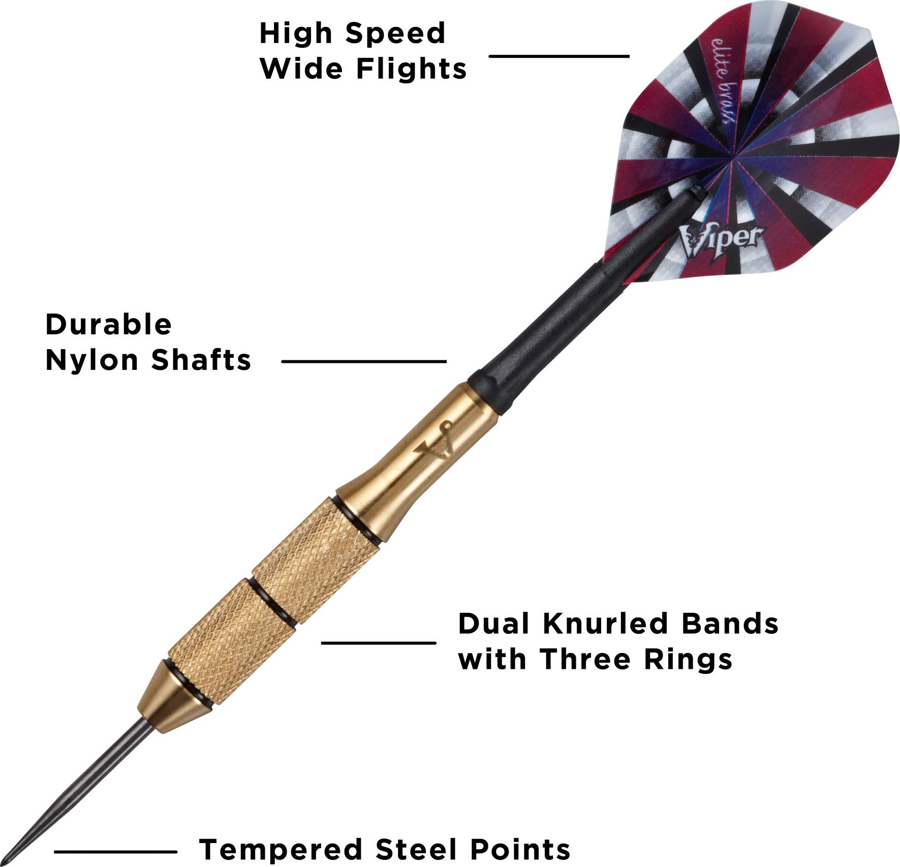 Foto 4 pulgar | Darts Viper Elite Con Punta De Acero, Latón, 23 G, Con Varillas Y Varillas - Venta Internacional.
