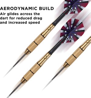 Foto 4 | Darts Viper Elite Con Punta De Acero, Latón, 23 G, Con Varillas Y Varillas - Venta Internacional.