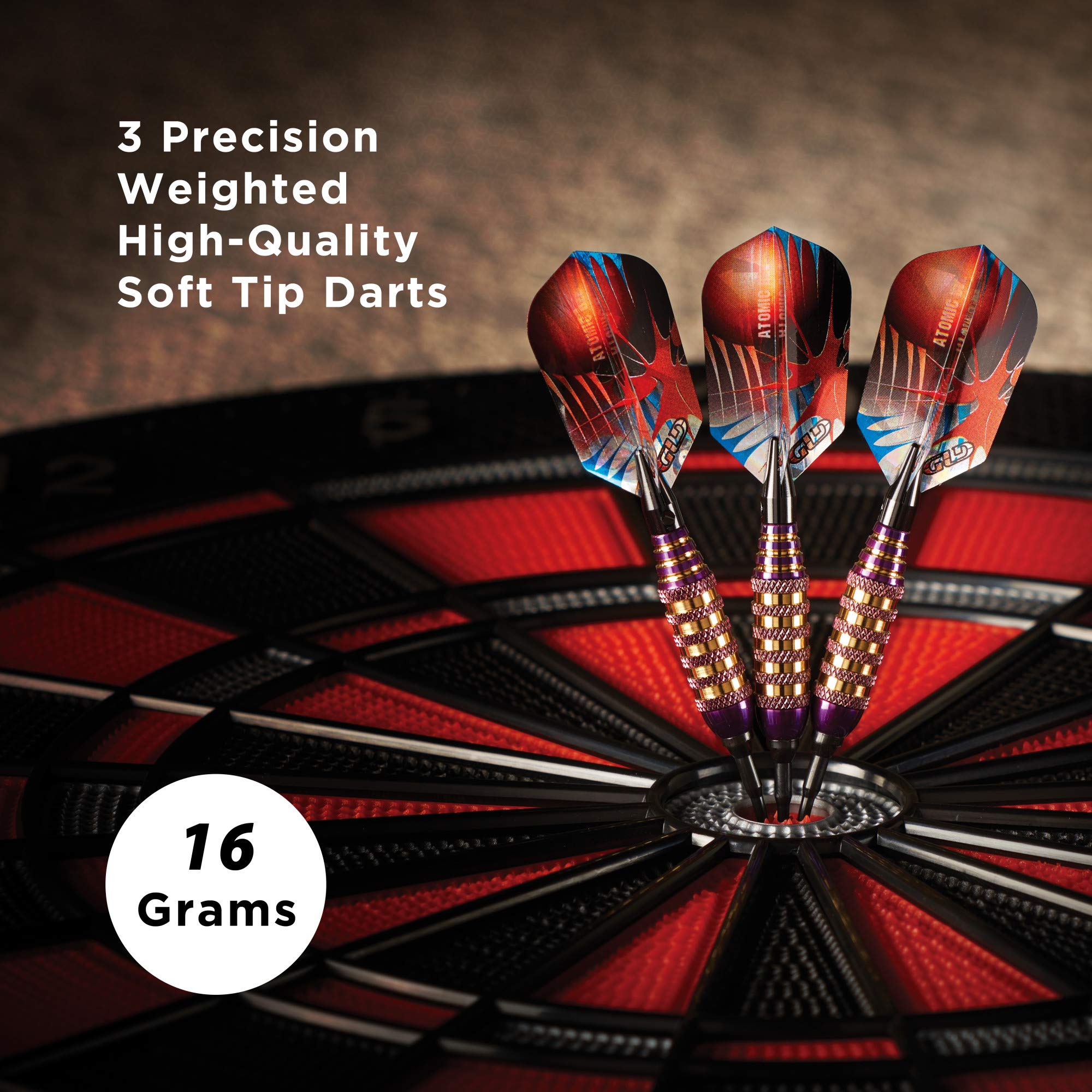 Foto 3 pulgar | Darts Viper Atomic Bee Soft Tip Morado 16 G - Venta Internacional.