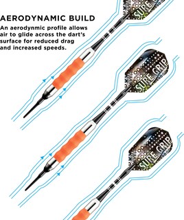 Foto 4 | Darts Viper Sure Grip Soft Tip, 16 G, Naranja - Venta Internacional.