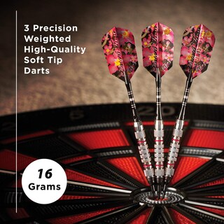 Foto 2 | Dardos Soft Tip Viper Desert Rose De 16 G Con Funda Rosa 20-0600-16 - Venta Internacional.