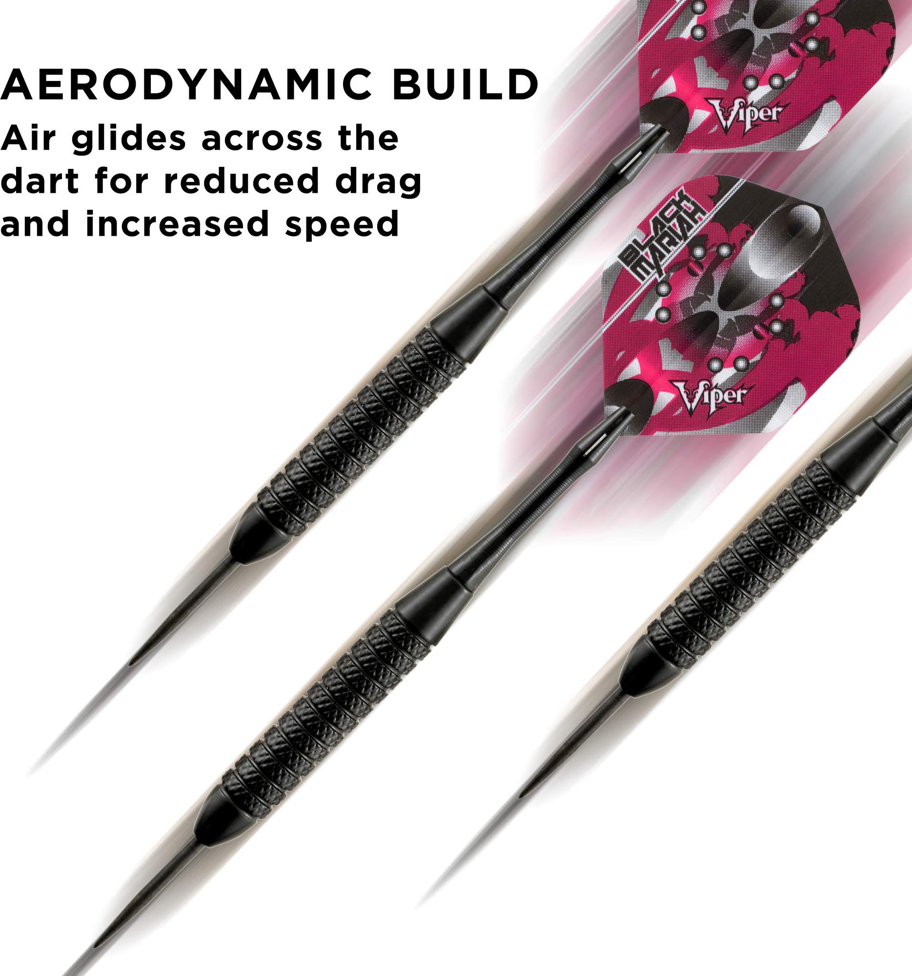 Foto 5 pulgar | Punta De Acero Darts Viper Black Mariah, 22 G, Para Diana - Venta Internacional.