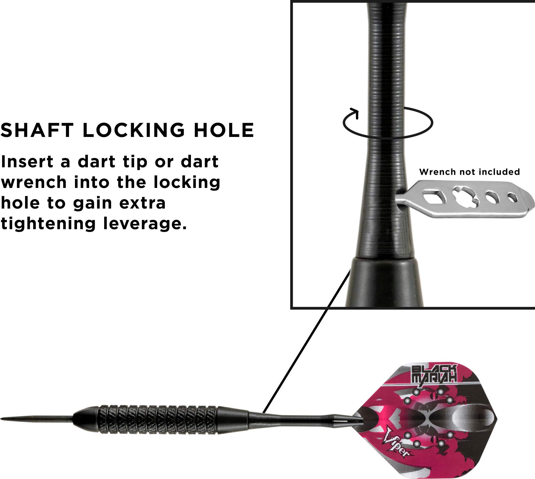 Foto 6 pulgar | Punta De Acero Darts Viper Black Mariah, 22 G, Para Diana - Venta Internacional.