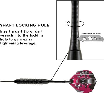 Foto 5 | Punta De Acero Darts Viper Black Mariah, 22 G, Para Diana - Venta Internacional.