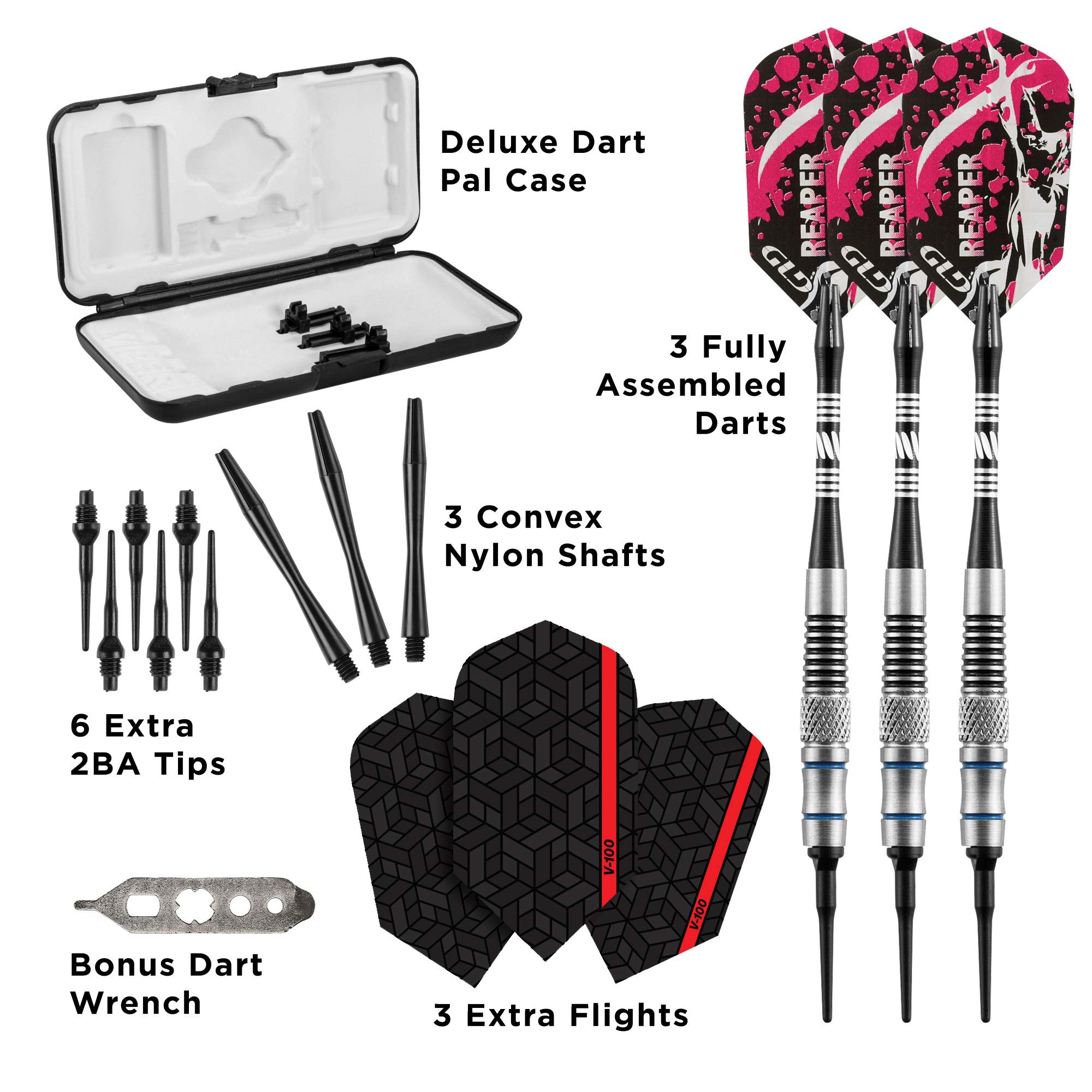 Foto 5 pulgar | Darts Viper Grim Reaper, 80% Tungsteno, Punta Blanda, 18 G, Con Funda - Venta Internacional.