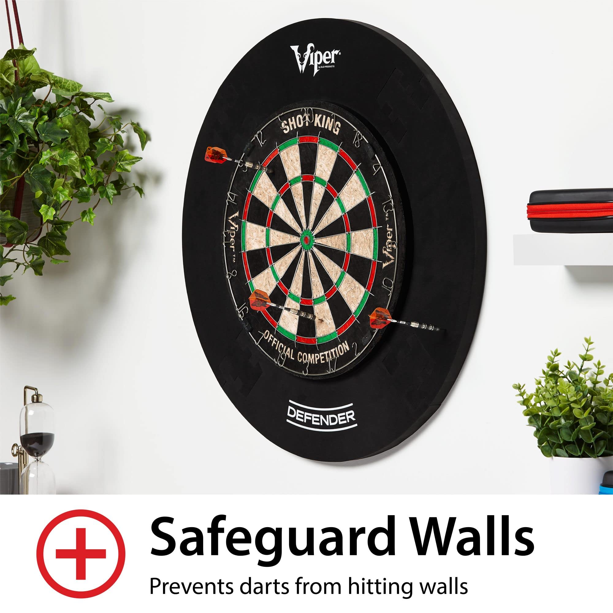Foto 3 pulgar | Protector De Pared Dartboard Surround Viper Defender, Negro - Venta Internacional.