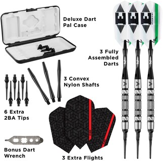 Foto 4 | Darts Viper Element, 90% Tungsteno, Punta Blanda, 18 G, Con Funda - Venta Internacional.