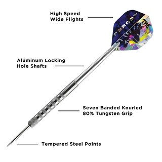 Foto 6 | Darts Viper Jackal Con 80% De Punta De Acero De Tungsteno, 24 G, Para Principiantes - Venta Internacional.