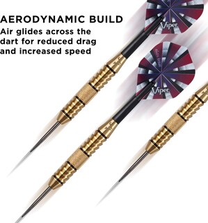 Foto 4 | Punta De Acero De Latón Darts Viper Elite De 24 G - Venta Internacional.