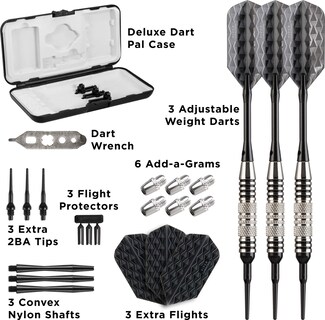 Foto 4 | Darts Viper Bobcat, Peso Ajustable, Punta Blanda, 16-18 G, Con Funda - Venta Internacional.