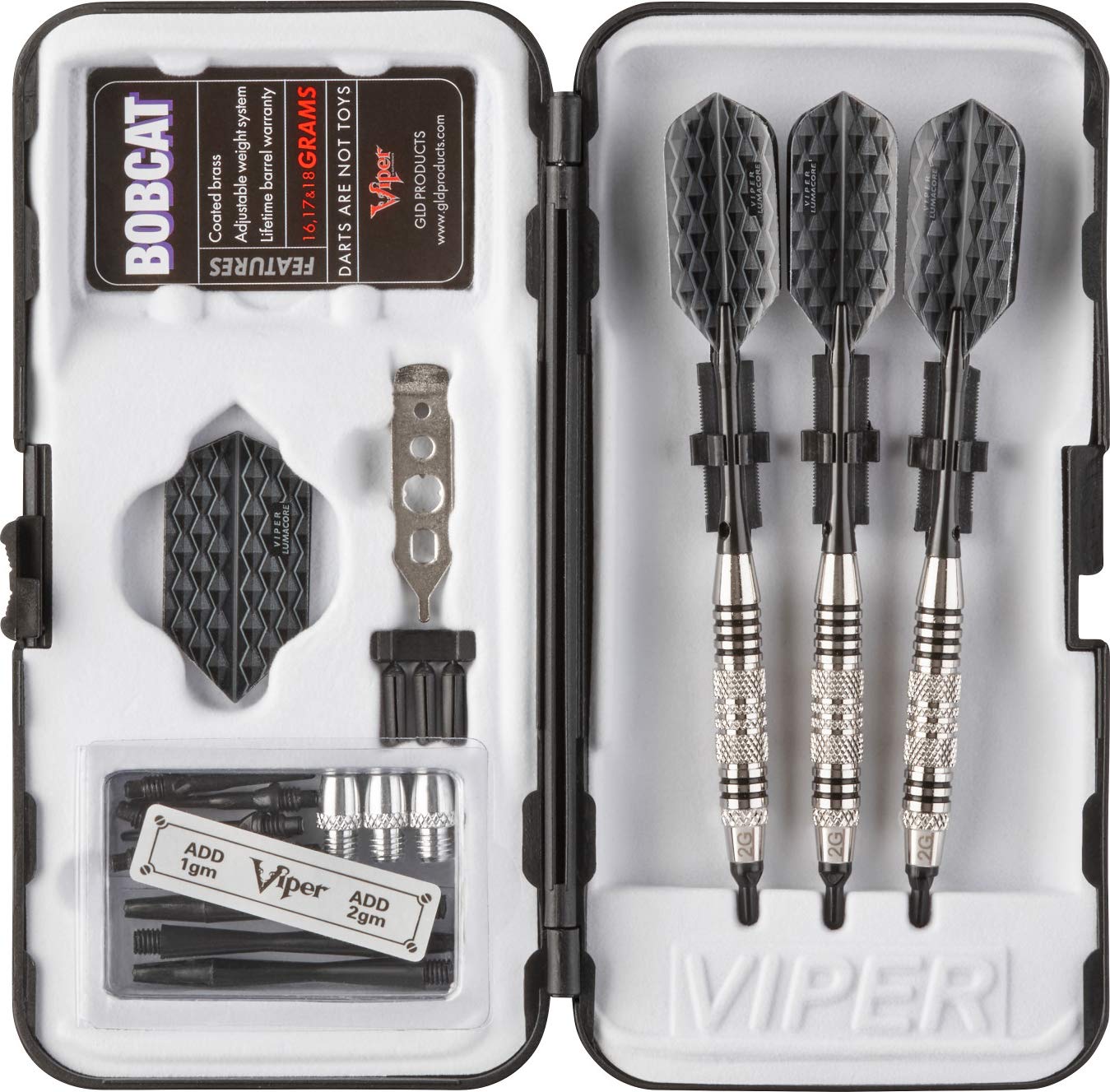 Foto 8 pulgar | Darts Viper Bobcat, Peso Ajustable, Punta Blanda, 16-18 G, Con Funda - Venta Internacional.