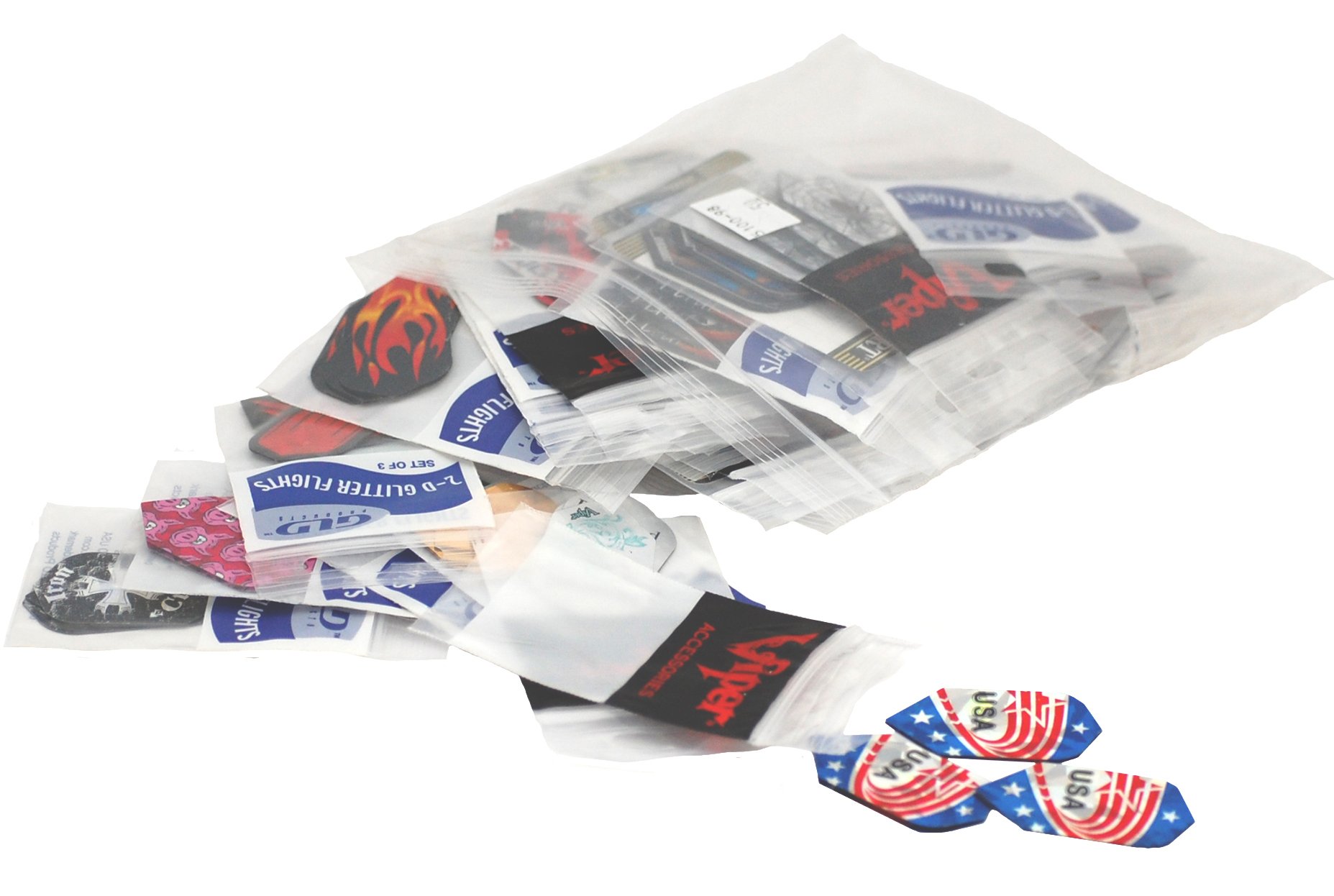 Foto 1 | Dart Flights Viper, 50 Juegos De Brillos Delgados Con Purpurina 2d, Varios Juegos - Venta Internacional.