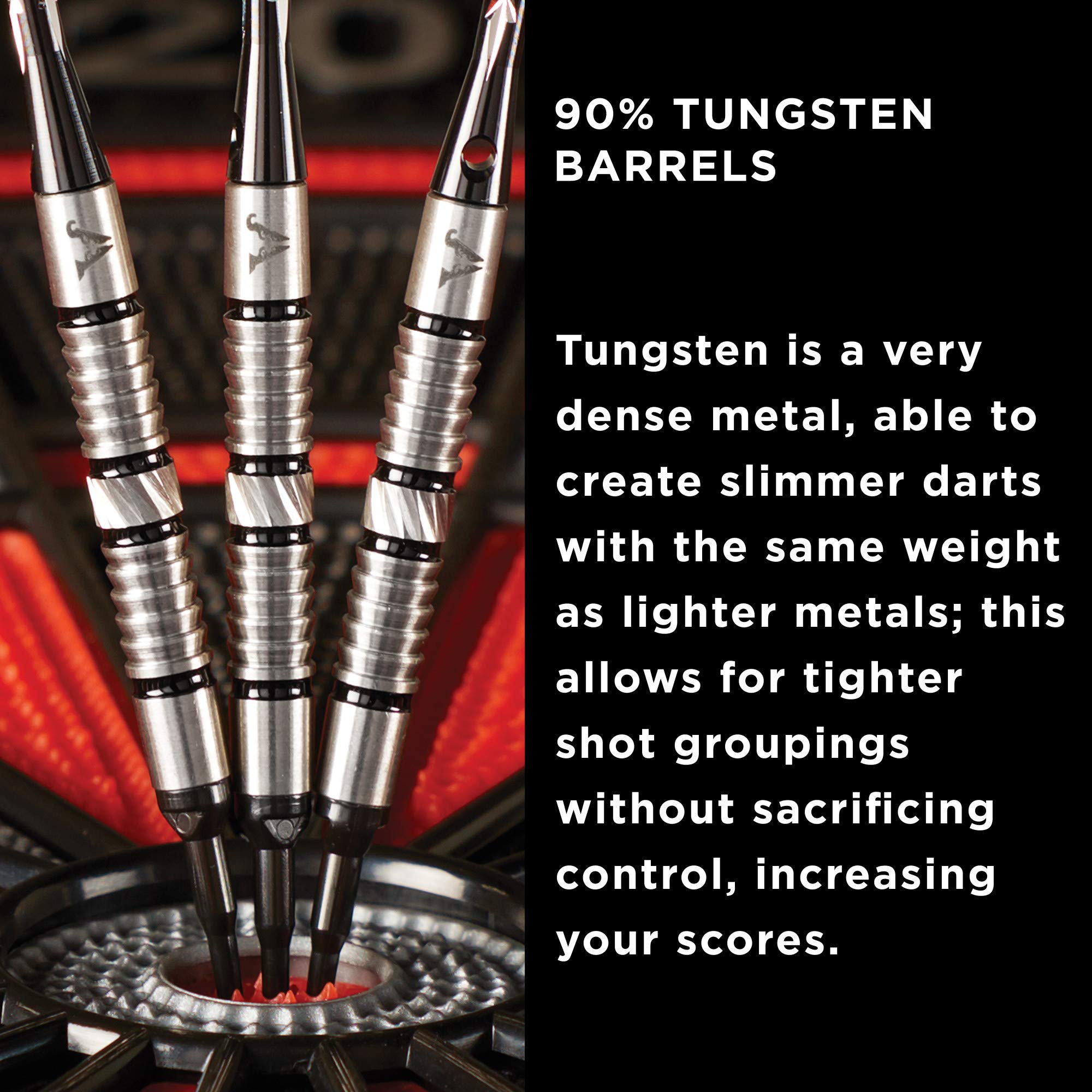 Foto 6 pulgar | Darts Viper Ridgeback, Tungsteno Ranurado, 18 G, Con Accesorios - Venta Internacional.