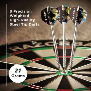 Foto 2 | Darts Viper Jackal Con Punta De Acero De Tungsteno, 80%, 21 G, Con Funda Plateada - Venta Internacional.