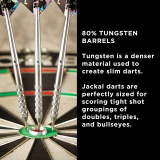 Foto 3 | Darts Viper Jackal Con Punta De Acero De Tungsteno, 80%, 21 G, Con Funda Plateada - Venta Internacional.
