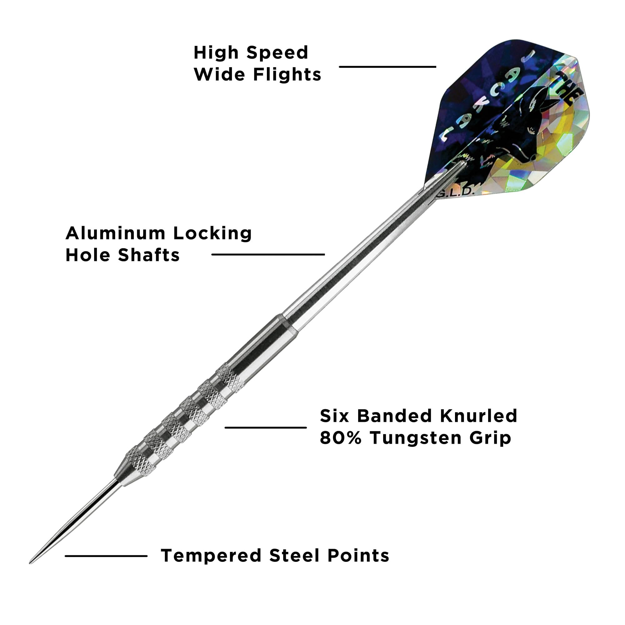Foto 6 pulgar | Darts Viper Jackal Con Punta De Acero De Tungsteno, 80%, 21 G, Con Funda Plateada - Venta Internacional.