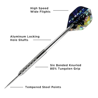 Foto 5 | Darts Viper Jackal Con Punta De Acero De Tungsteno, 80%, 21 G, Con Funda Plateada - Venta Internacional.