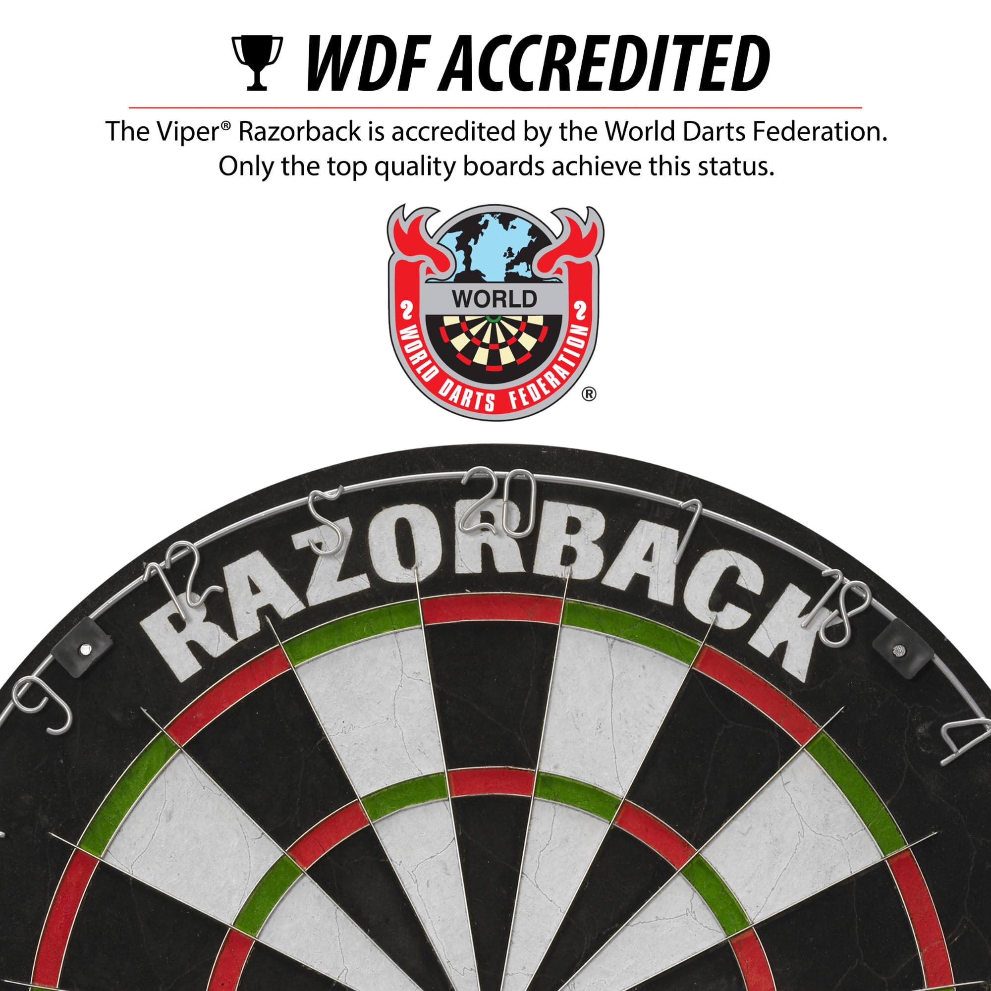 Foto 3 pulgar | Dartboard Viper Razorback Wdf Con Punta De Acero Acreditada De 18 Pulgadas - Venta Internacional.