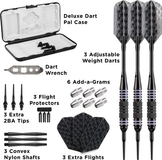 Foto 4 | Darts Viper Bobcat, Peso Ajustable, Punta Blanda, 16-19 G, Con Funda - Venta Internacional.