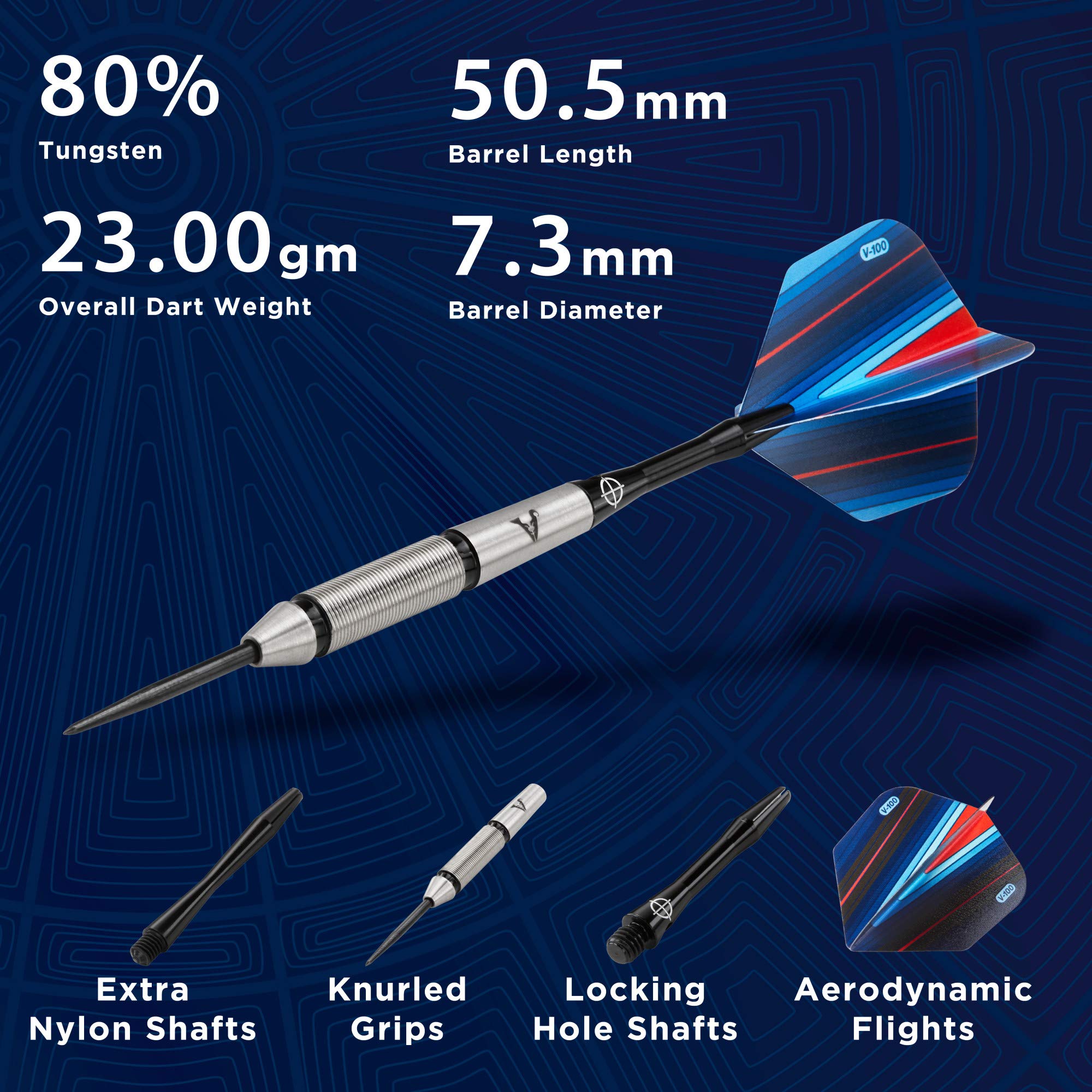 Foto 3 pulgar | Darts Viper Sidewinder, 80% Con Punta De Acero Tungsteno, 23 G, Para Marcar Puntos - Venta Internacional.