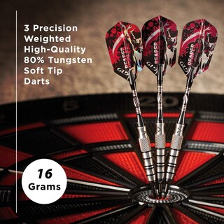 Foto 2 | Darts Viper Grim Reaper, 80% Tungsteno, Punta Blanda, 16 G, Con Funda - Venta Internacional.