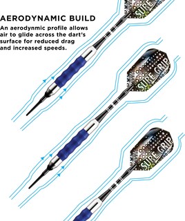 Foto 4 | Darts Viper Sure Grip Soft Tip, Azul, 16 G - Venta Internacional.