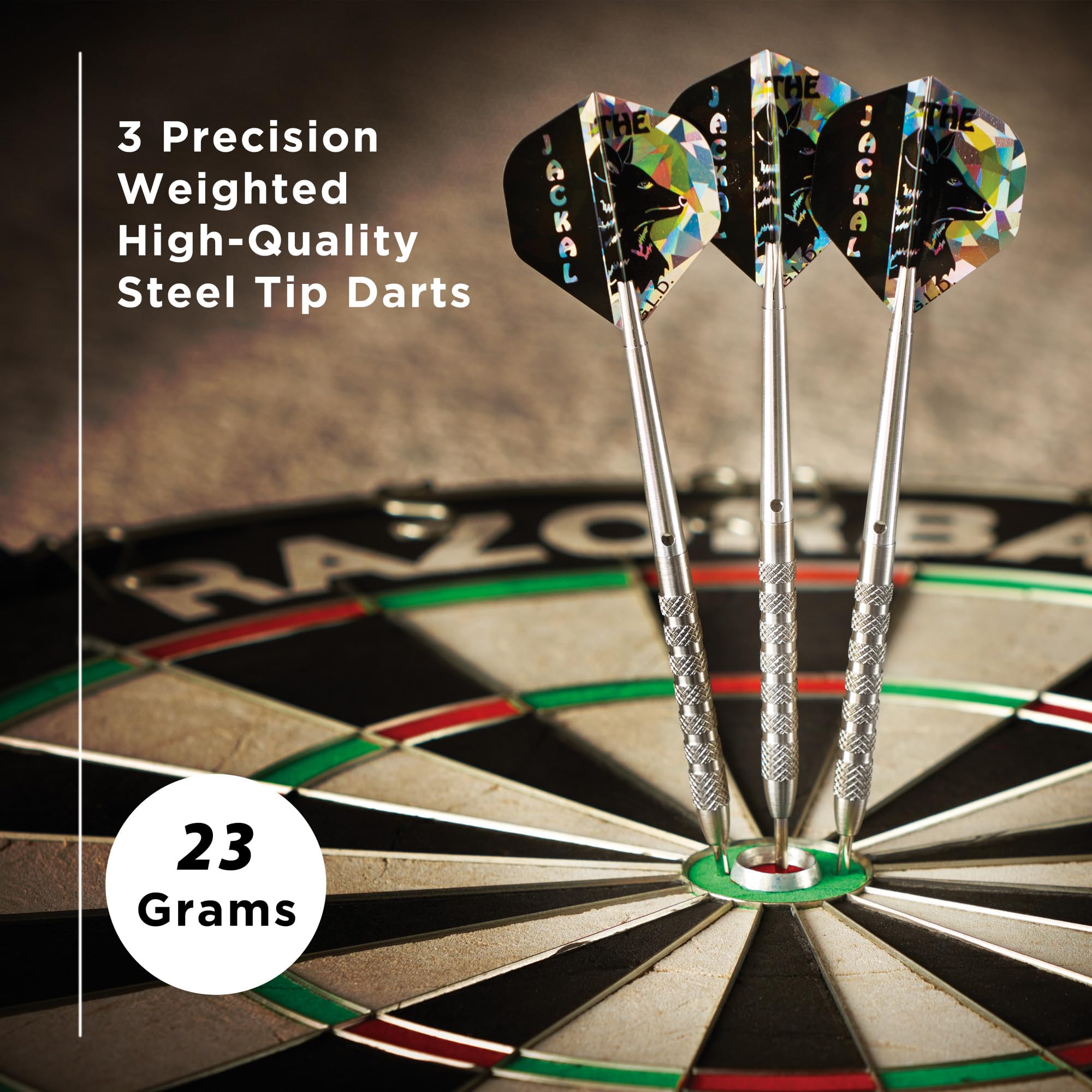 Foto 3 pulgar | Darts Viper Jackal Con Punta De Acero De Tungsteno, 80%, 23 G, Con Funda Plateada - Venta Internacional.