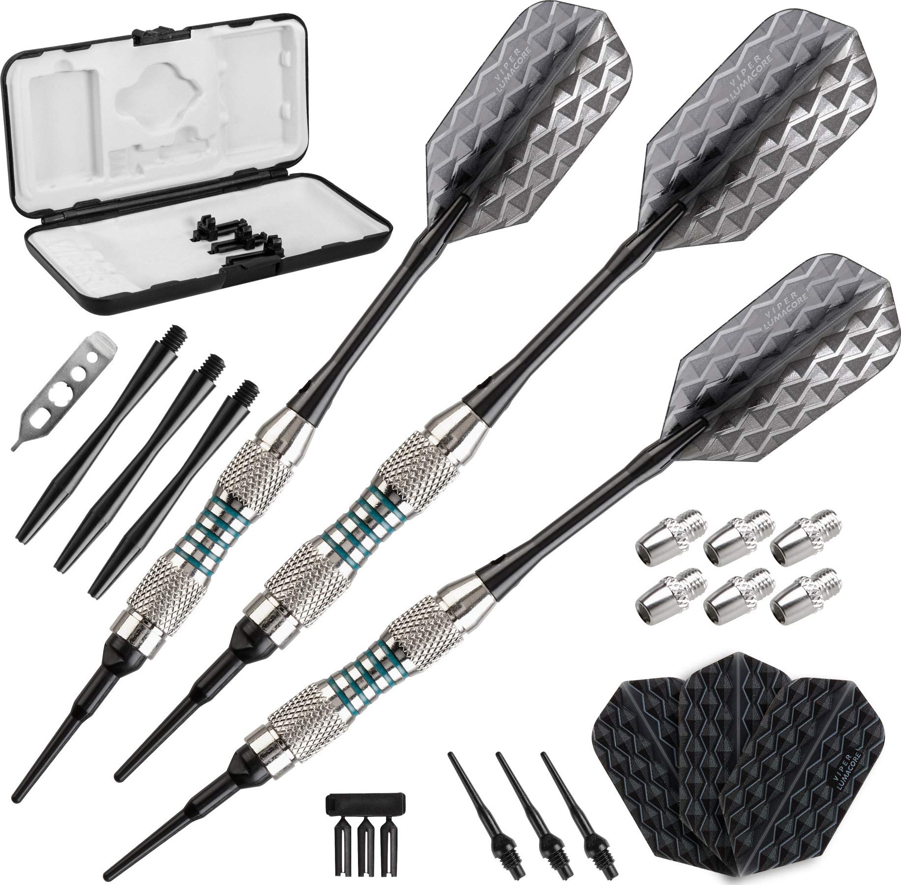 Foto 2 pulgar | Darts Viper Bobcat, Peso Ajustable, Punta Blanda, 16-18 G, Con Funda - Venta Internacional.