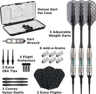 Foto 4 | Darts Viper Bobcat, Peso Ajustable, Punta Blanda, 16-18 G, Con Funda - Venta Internacional.