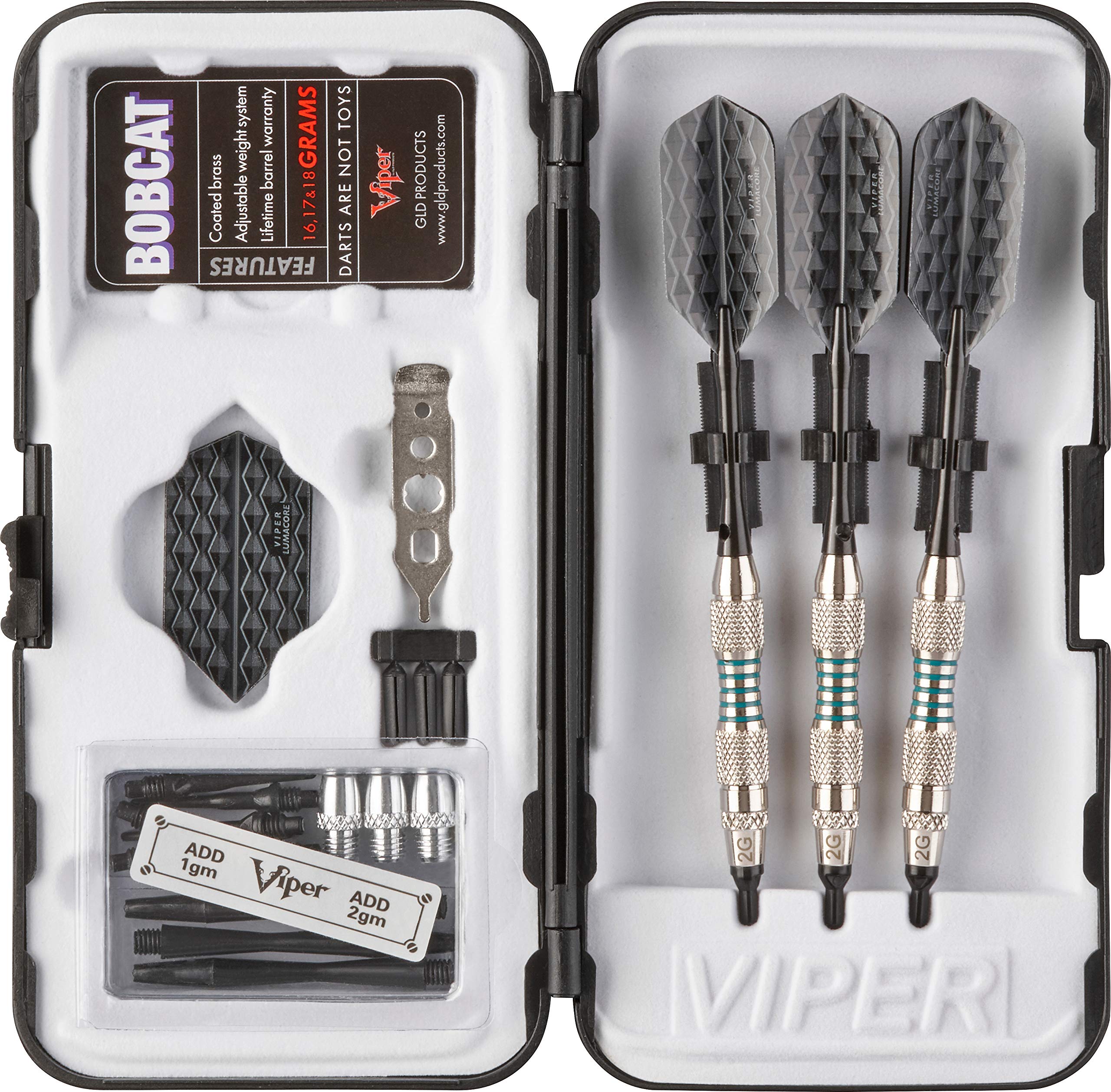 Foto 8 pulgar | Darts Viper Bobcat, Peso Ajustable, Punta Blanda, 16-18 G, Con Funda - Venta Internacional.