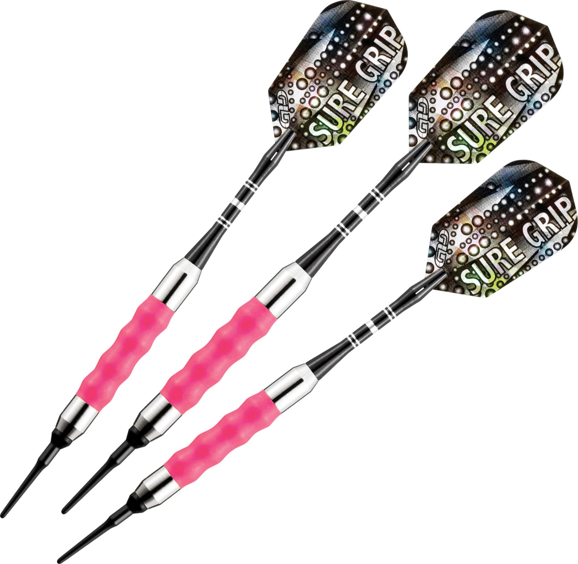 Foto 2 pulgar | Dados Viper Sure Grip Soft Tip 16 g Chapado en Níquel Rosa y Plateado - Venta Internacional