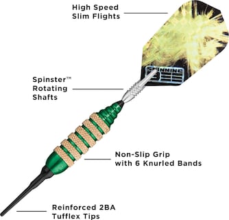 Foto 3 | Soft Tip Darts Viper Spinning Bee Con Funda Casemaster, 16 G - Venta Internacional.