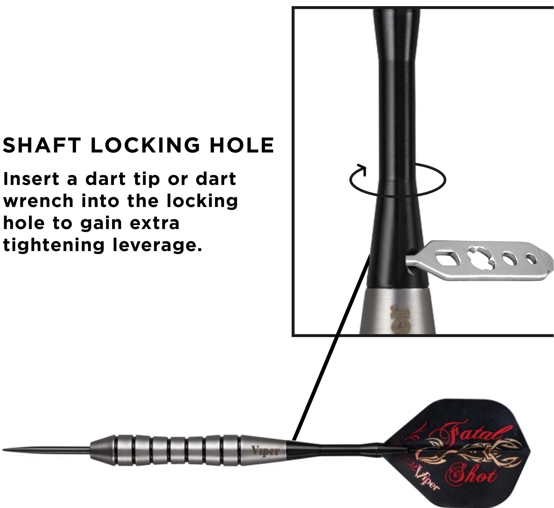 Foto 7 | Juego De Dardos Viper Underground Fatal Shot Con Punta De Acero, 24 G - Venta Internacional.