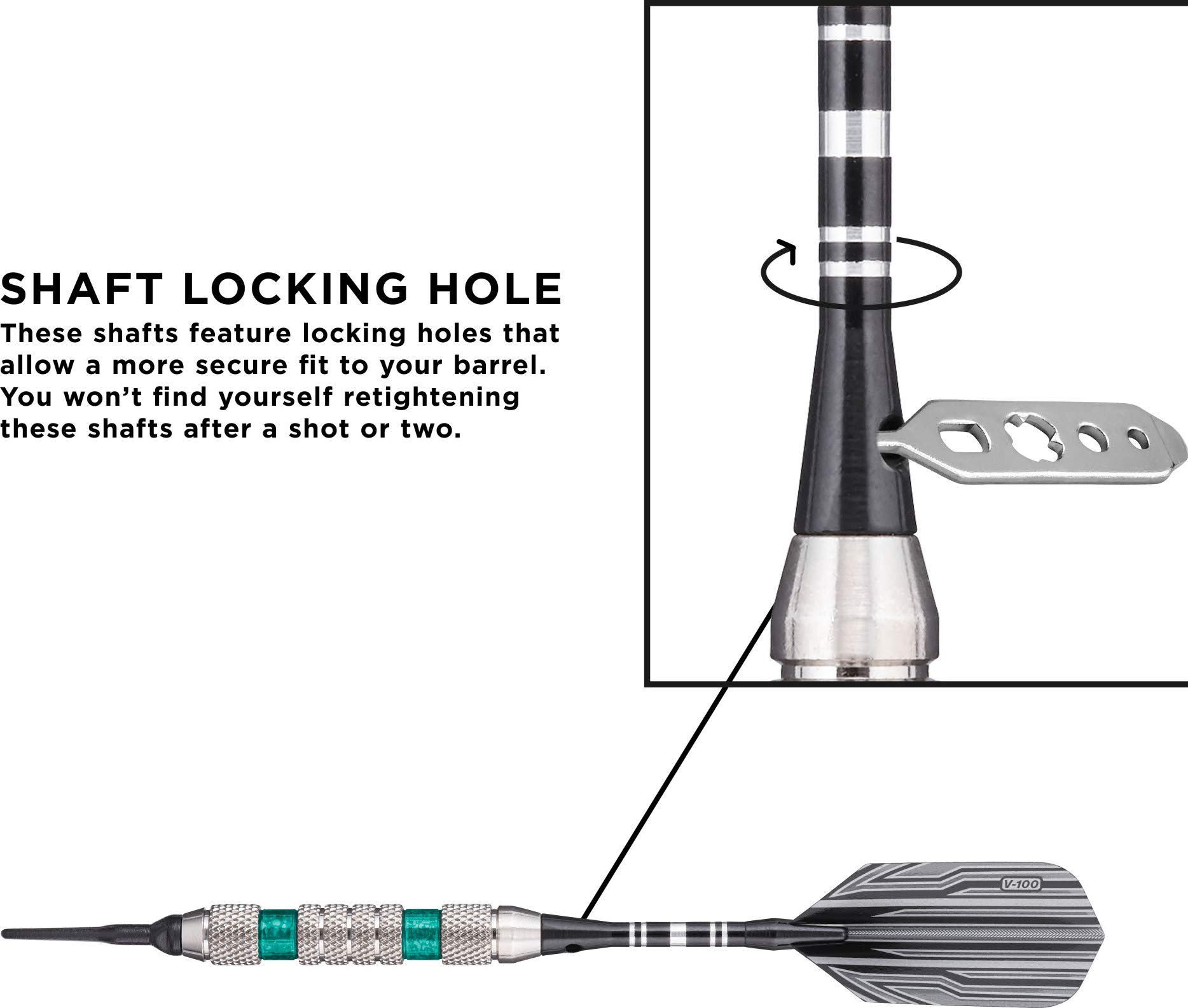 Foto 5 pulgar | Soft Tip Darts Viper Wind Runner, 18 G, Con Anillos Verdes - Venta Internacional.